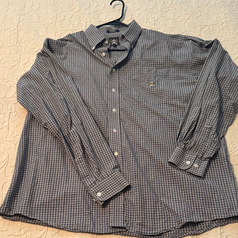 Cinch Men's Checkered Shirt - Gray